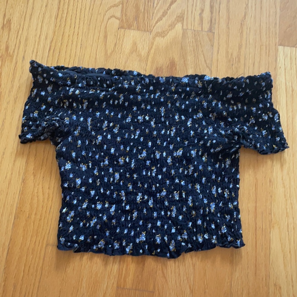 Xhilaration scrunch tube too with off the shoulder sleeves, size medium